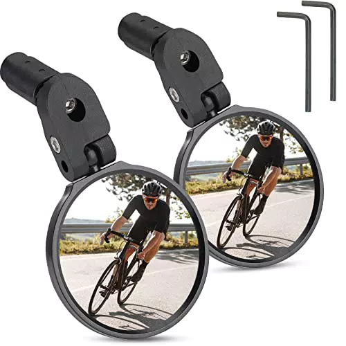 Fahrradspiegel Klapprückspiegel für Lenker - 360° Einstellbar, Universal für E-Bikes und Mountainbikes