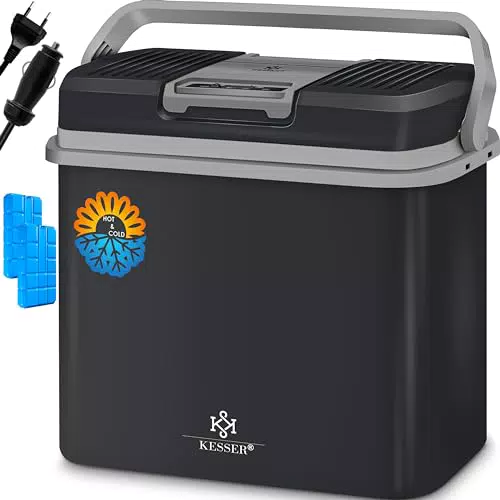 KESSER® Kühlbox 24 Liter - Thermoelektrische Kühlung und Heizung für Auto und Camping