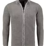 KEY LARGO Herren Strickjacke - Modell World Jacket - Grau