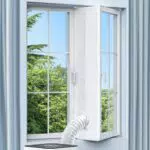 Klimaanlage Fensterabdichtung für Mobile Klimageräte - Anti-Mücken & Wasserdicht