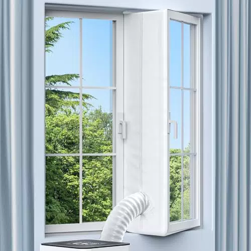 Klimaanlage Fensterabdichtung für Mobile Klimageräte - Anti-Mücken & Wasserdicht
