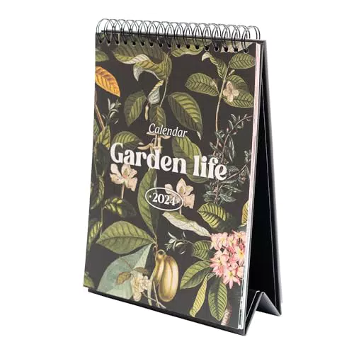 Garden Life Tischkalender 2024 Familienplaner 17 x 17 cm - Jahreskalender
