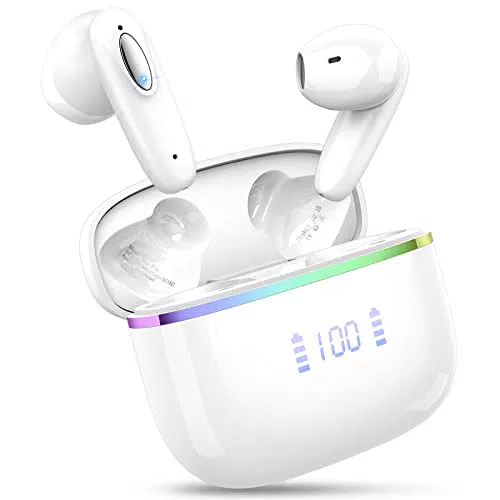 Bluetooth Kopfhörer mit Noise Cancelling und Tiefer Bass - Kabellos und Wasserdicht