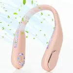Kternay Tragbarer Nackenventilator USB, Wiederaufladbar mit 3 Geschwindigkeiten