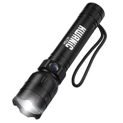 LED Taschenlampe aufladbar mit 5 Lichtmodi für Camping und Outdoor