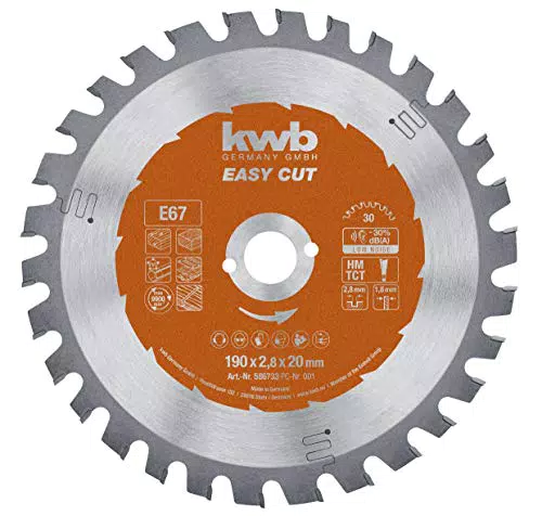 kwb Kreissägeblatt 190 mm - Universal Sägeblatt für Holz, Metall und Kunststoffe