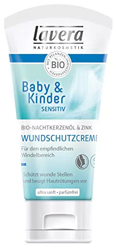 Lavera Baby & Kinder Sensitiv Wundschutzcreme - Natürlicher Schutz vor Nässe - Vegan & Bio - 50 ml