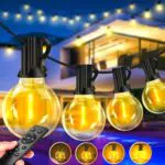 Lichterkette Außen von [Brand] – Wetterfest und dimmbar für Terrasse und Garten