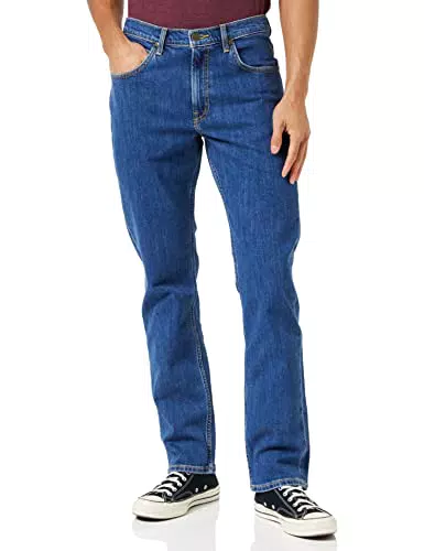 Lee Herren Jeans - Straight Fit - Mid Stonewash