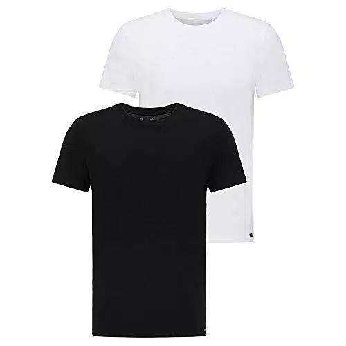 Lee Herren T-Shirt Crew Neck Twin Pack - Schwarz & Weiß