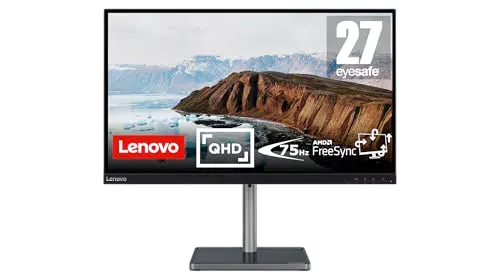 Lenovo 27 Zoll WQHD Monitor mit 75Hz und AMD FreeSync