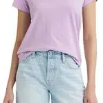 Levi's Damen Perfect V-Neck T-Shirt,Purple Rose