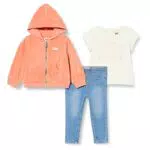Levi's Kids Denim Hose mit durchgehendem Reißverschluss für Baby Mädchen