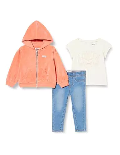Levi's Kids Denim Hose mit durchgehendem Reißverschluss für Baby Mädchen