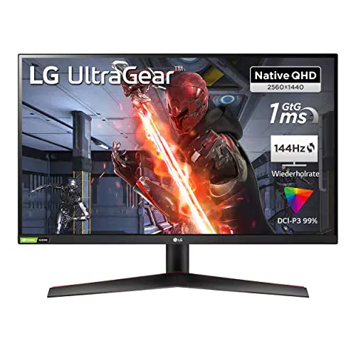 LG Electronics 27GN800P-B Ultragear Gaming Monitor 27 Zoll QHD Nano IPS 144 Hz HDR10 G-Sync FreeSync
