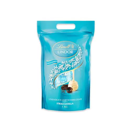 Lindt LINDOR Stracciatella Schokoladenkugeln | Großpackung Pralinen-Geschenk