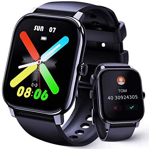 LLKBOHA Smartwatch mit Telefonfunktion, 1.85'' Touchscreen, IP68 wasserdicht