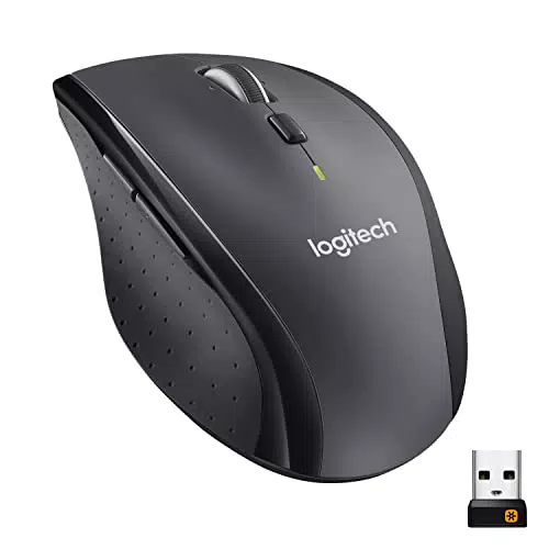 Logitech M705 Marathon Kabellose Maus mit USB-Unifying-Empfänger - 1000 DPI, 5 programmierbare Tasten