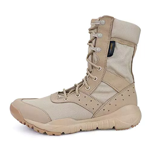 LUDEY Einsatzstiefel Herren - Leichtgewicht Militär Stiefel Wasserdicht und Bequem
