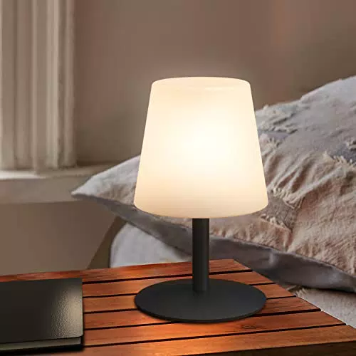 MALUX Akku Tischlampe Dimmbar Wasserdicht IP54 für Haus und Garten