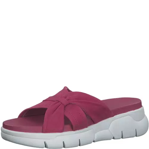 Marco Tozzi Damen Pantolette mit Keilabsatz und weichem FEEL ME Fußbett