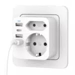 Brandname Mehrfachsteckdose mit USB und USB-C Adapter – Wand Ladegerät