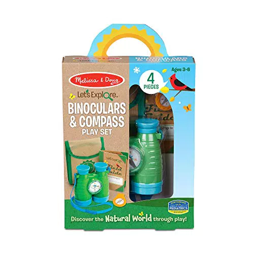 Melissa & Doug Fernglas und Kompass Set – Spielzeug für Kinder ab 3 Jahren