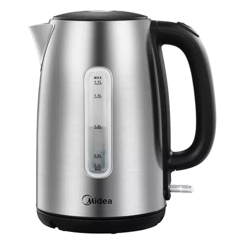 Midea Wasserkocher mit Temperatureinstellung, Edelstahl 1
