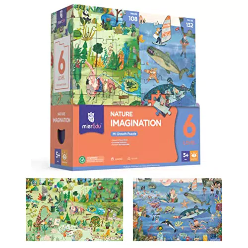 mierEdu Lernpuzzle Level 6 – Naturwelten für Kinder ab 5 Jahren