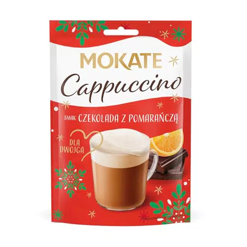 MOKATE® Cappuccino mit Schokolade und Orange - Aromatisches Kaffeegetränk