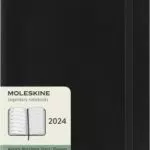 Moleskine Wochenplaner mit Platz für Notizen, 12 Monate 2024
