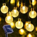 Moxled Solar Lichterkette Außen, 11M, Wasserdicht, 8 Modi für Garten und Terrasse