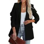 MTROTE Blazer Damen elegant Business Slim Langarm für Frühling und Herbst