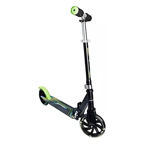 muuwmi Aluminium Scooter Tretroller mit LED-Leuchtrollen und höhenverstellbar
