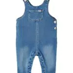 NAME IT Baby Mädchen Overall, Medium Blue Denim - Größe 62 EU