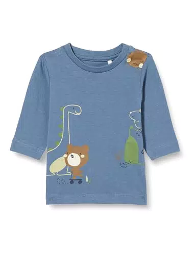 NAME IT Baby-Jungen Langarmshirt NBMLORIS LS TOP - Blau