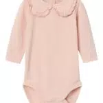 NAME IT Baby-Mädchen Langarm-Body - Rosa Smoke