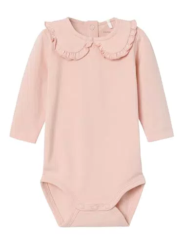 NAME IT Baby-Mädchen Langarm-Body - Rosa Smoke