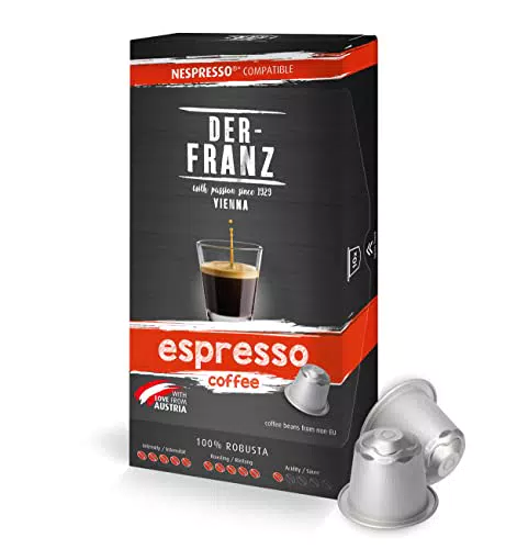Nespresso kompatible Kaffee Kapseln, 1 x 10 Kapseln