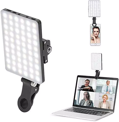 Newmowa 60 LED Videolicht mit 3200-5600K, dimmbar und CRI95 für Smartphones und Laptops