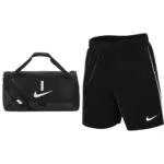 Nike Academy Team Duffel Bag & NK DF LGE Knit III Short K Pants Herren