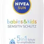 NIVEA SUN Kids Sensitiv Sonnenmilch LSF 50+ - Extra wasserfest, ohne Parfüm