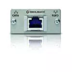 Oehlbach ProIN MMT CAT 6 - Multimedia Einsatz für Netzwerk Cat6 mit Genderchanger, Aufputz, Unterputz