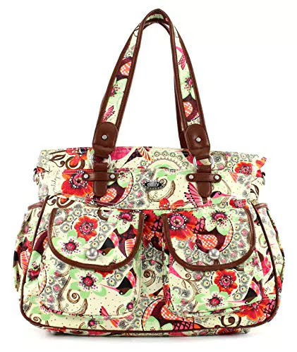 Oilily Wickeltasche Tropical Birds - Creme-Weiß