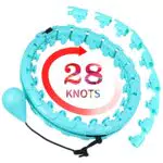 Smart Hula Hoop für Erwachsene mit Gewichtskugel und verstellbaren Gliedern - Fitnessreifen für Gewichtsverlust und Massage
