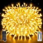 Ollny Lichterkette 20m mit Fernbedienung, Timer und 8 Modi, IP44 wasserdicht
