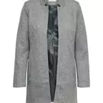 ONLY Damen Jacke Coatigan Soho 15149366 light grey melange