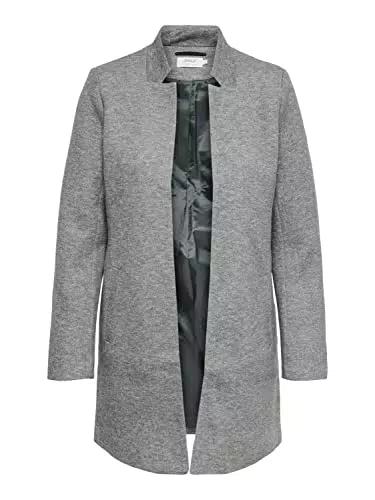 ONLY Damen Jacke Coatigan Soho 15149366 light grey melange
