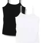ONLY Damen OLMLOVELY Singlet 2PACK JRS Top, Black