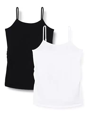 ONLY Damen OLMLOVELY Singlet 2PACK JRS Top, Black